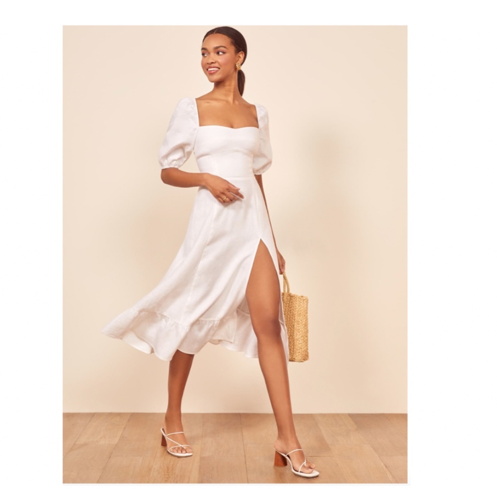 Reformation Belgium Dress Size 2, White